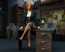 Dana Scully  1/24 Scale 75mm Resin Figure Unpainted Unassembled Model Kit picture