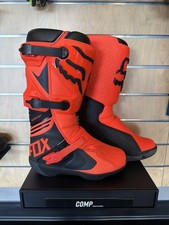 Fox Racing Orange Comp Boots | 25839-824-8 | Adult Size 8 picture