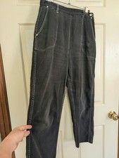 Black 1950s side-zip rockabilly jeans picture