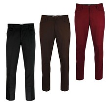 NEW MADCAP ENGLAND MENS MOD HOPSACK SLIM LEG TROUSERS FROGMOUTH POCKETS MC264 picture