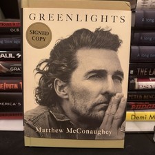 Greenlights - Matthew McConaughey SIGNED 1st Edition Hardcover w. Dust jacket picture