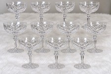 11 WATERFORD Crystal Powerscourt CHAMPAGNE/TALL SHERBET GLASSES 5 3/8