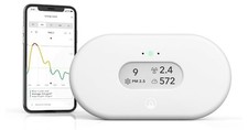 Airthings 2960 View Plus Air Quality Monitor White Wi-Fi Battery Powered NEW picture