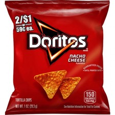 Doritos Top N Go Walking Taco Nacho Tortilla Chips, Cheese Flavored, 1 oz PK 104 picture