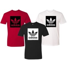 Adidas Men's T-Shirt Blackbird Trefoil Graphic Logo Active Short Sleeve Tee picture