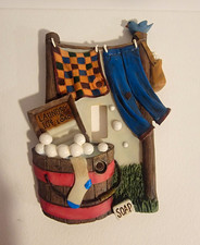 Vintage 1998 Tender Heart Treasures Resin Laundry Room Light Switch Plate Cover picture