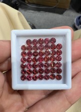 Natural Jewelry Size Red Garnet Gemstones Layout From Madagascar picture