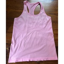 lululemon Swiftly Tech Racerback Tank Women Pink Seamless Activewear EUC  *Flaw picture