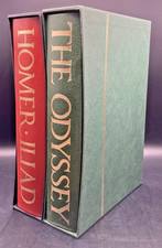2v Set: Iliad & Odyssey, Homer, Folio Society 1998, 1/4 Leather with Slipcases picture