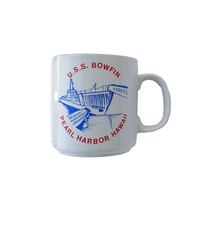 VTG U.S.S Bowfin Pearl Harbor Hawaii Coffee Mug/Cup Unused RARE picture