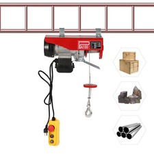 110/220 lbs Electric Hoist Winch Lifting Engine Crane Ceiling Pulley Overhead picture