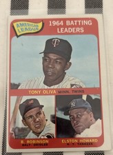 1965 Topps - League Leaders Brooks Robinson, Tony Oliva, Elston Howard #1 picture