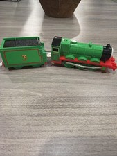 THOMAS & Friends Henry 2002 Tomy Motorized Trackmaster Train W/ Tender Untested picture