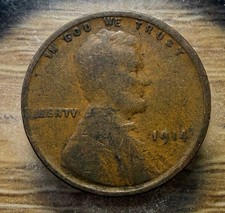 1914-P Lincoln Wheat Cent - Actual Coin Shown -  & Tracking INV#36 picture