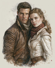 Ethan Hunt and Ilsa Faust in Cold-Weather Mission Gear Print - 172401414 picture