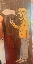 Supreme x Neil Blender Cheetah Skateboard Deck Black FW23 8.25” NEW SEALED picture