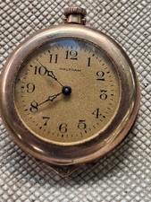 Antique old Vintage Ladies WALTHAM Pocket WATCH  c.1919 Waltham Ladies Rose Gold picture