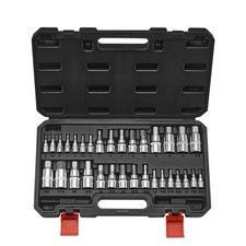 VEVOR Hex Bit Socket Set, 32-Piece, S2 Alloy Steel and Cr-V Steel, Standard SAE picture