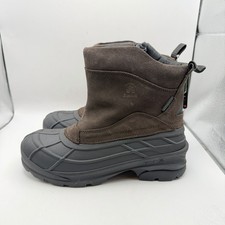 NEW Kamik Champlain 3 Slip On Zip Waterproof Snow Boots Mens 9 EU 42 Brown picture