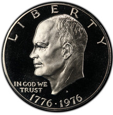 1776-1976-S Type 2 Clad Proof Bicentennial Eisenhower Dollar 1$ picture