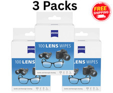 ZEISS Gentle and Thorough Cleaning Eyeglass Lens Cleaner Wipes, 100 Count 3 PACK picture