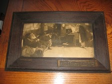 Antique Circa 1920s Beethoven Sonata Art Print In Arts & Crafts Oak Frame picture