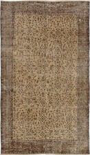Vintage Hand-Knotted Area Rug 4'1