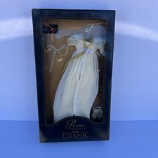 Franklin Mint TITANIC Rose Doll Yellow & Cream Breakfast Ensemble /Outfit NEW OB picture