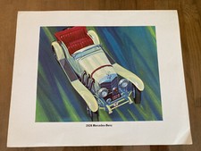 Vintage Antique Car Print 1928 Mercedes-Benz Parts Store Promo 1960s 5of6 picture