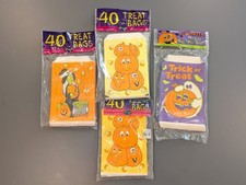Lot 138 Vintage 90s Halloween Treat Bags Fun World Unique Witch Pumpkin Ghost US picture