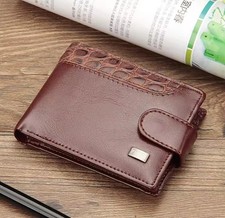 Carteras Para Hombre Billetera Portabilletes en Piel de Cuero Monedero Tarjetero picture