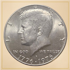 Bicentennial Kennedy Half Dollar -  ERROR - FILLED/REPUNCHED MINT MARK picture