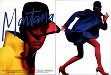 1991 • Claude MONTANA 2 page  print ad • 90s 1990s Fashion heels CA.33 picture