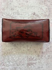 Antique 19th Century Chinese Lacquered Opium Bed Pillow picture