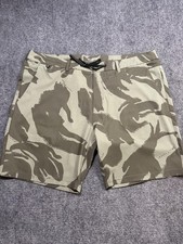Roark Shorts Mens 40 Green Camo Hybrid Drawstring Zip Pockets 9 Inseam Outdoor picture