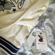 Champion Dallas Cowboys Womens Hoodie Cream Beige Retro NFL NWT Various Sizes picture