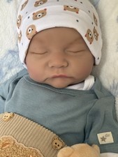 Full Silicone Reborn Baby Boy Doll Newborn Floppy Lifelike Soft squishy 18” Gift picture