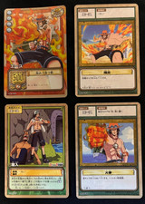 4 One Piece TCG Cards 1st Edition Vintage Rare Holo Bandai 2002-2004 - Ace picture