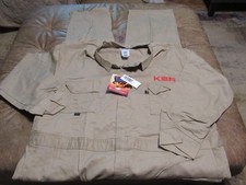 2112 Flash Fire & Arc Flash Protection Khaki Workwear Coverall Flame 56 Tall V95 picture