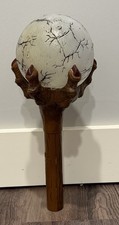 VINTAGE 1997 Halloween Wizard Staff Crystal Ball Paper Magic TESTED (No Staff) picture