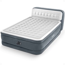 Intex Dura-Beam Deluxe Ultra Plush Headboard Queen Mattress with Built-In Pump picture