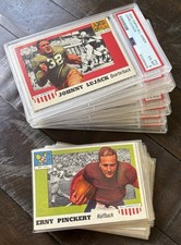 (33) card lot 1955 Topps All-American Football (33% of set) VGEX + 8 PSA picture