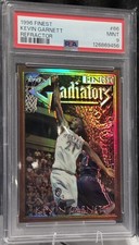 1996-97 Finest REFRACTOR #66 Kevin Garnett (HOF) PSA 9 MINT - Very Low Pop picture