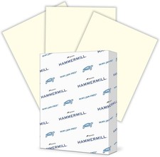 Hammermill Colored Paper, 20 lb Cream Printer Paper, 8.5 x 11-1 Ream(500 Sheets) picture