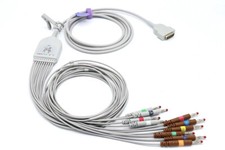 GE Marquette MAC 1200 MAC 1200ST EKG Cable 10 Leads Banana AHA- Ships Same Day picture