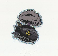 UA LOCAL 412 NM ATOMIC CITY Plumbers & PIPEFITTERS Nuke A Bomb GLITTER Sticker picture