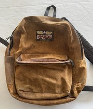 80's Jansport Adventure: Vintage Leather Backpack brown suede gorpcore picture