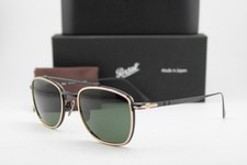 NEW PERSOL P 5005-ST 800831 GOLD BLACK TITANIUM AUTHENTIC SUNGLASSES 50-21 picture