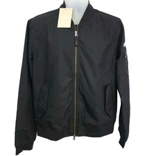 Everlane Uniform Black Bomber Jacket Medium Men's Magnetic Pocket Dandy NWT picture