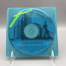 Vintage 2001 Adobe Acrobat 5.0 5.0.5 Macintosh CD-ROM Software Original w/ Key picture